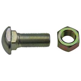 Rear Wheel Center Bolt & Nut, Fiat Style - Fits Multiple Makes - BOLTKIT01