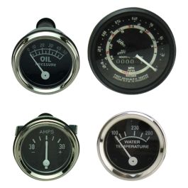 Gauge Kit / 5 Speed / Chrome - Fits Ford/New Holland - FD11-B002