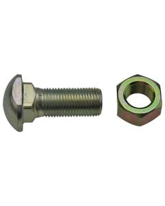 Rear Wheel Center Bolt & Nut, Fiat Style - Fits Multiple Makes - BOLTKIT01