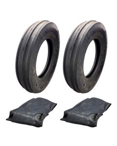 2 6.00X16 TIRES WITH TUBES - Fits Multiple Makes - TIRESET600